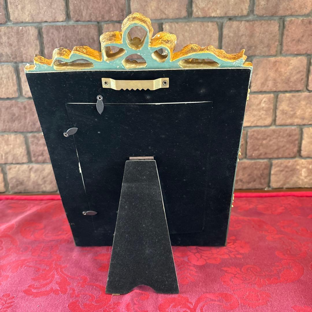 金色の天使付きフォトフレーム