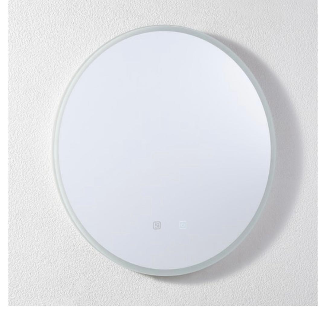 ミラタップ　超大型LEDミラー 壁掛け直径60㎝