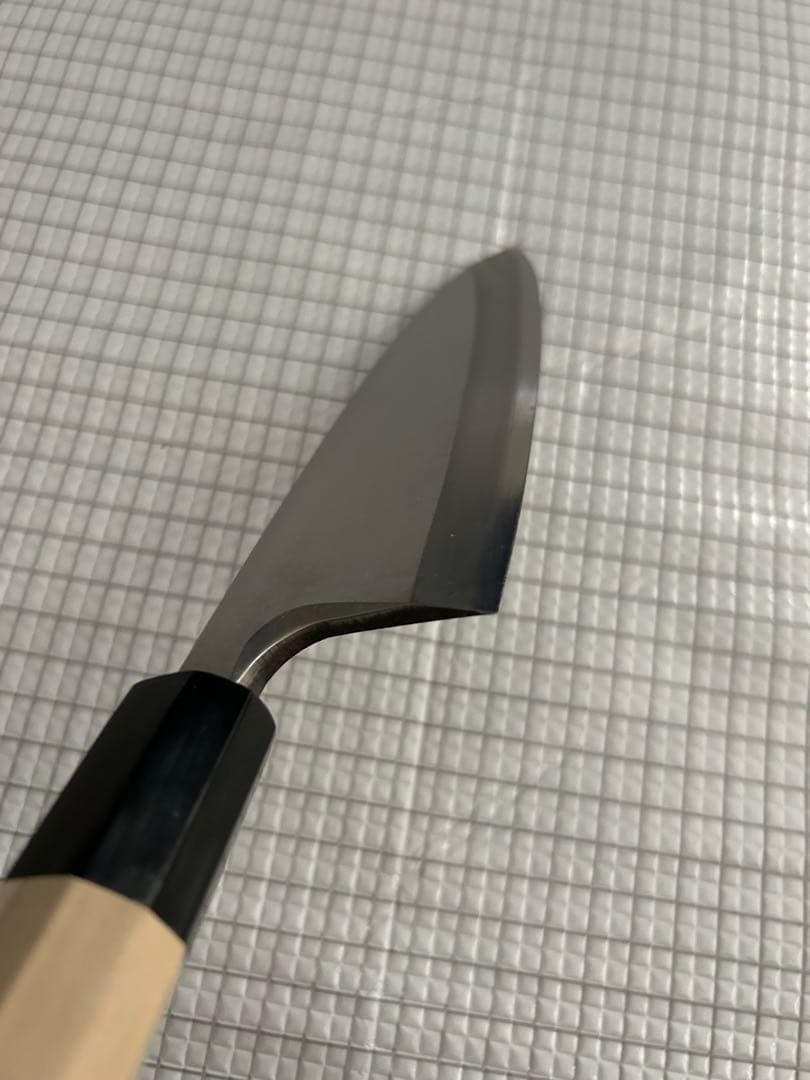 包丁 出刃包丁 銀三 165mm 水牛八角柄 ステンレス ③