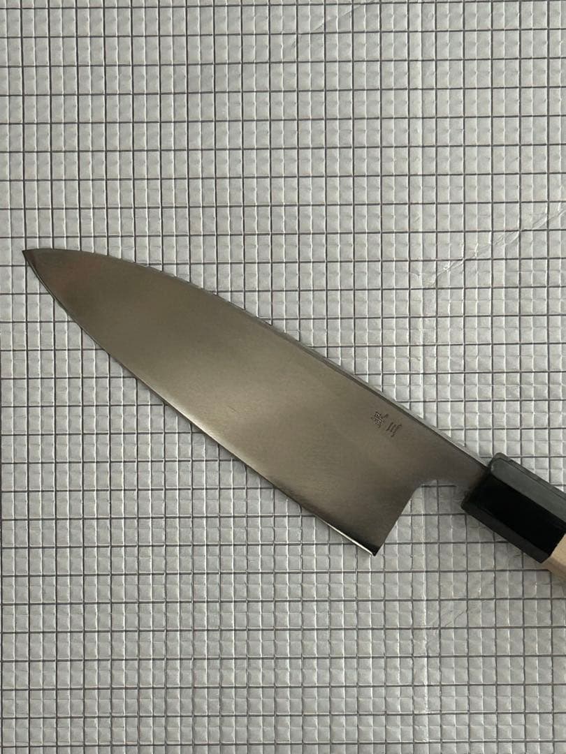 包丁 出刃包丁 銀三 165mm 水牛八角柄 ステンレス ③