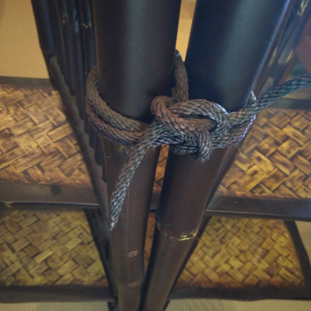 濃茶の木製シェルフ 2段アジアンテイスト