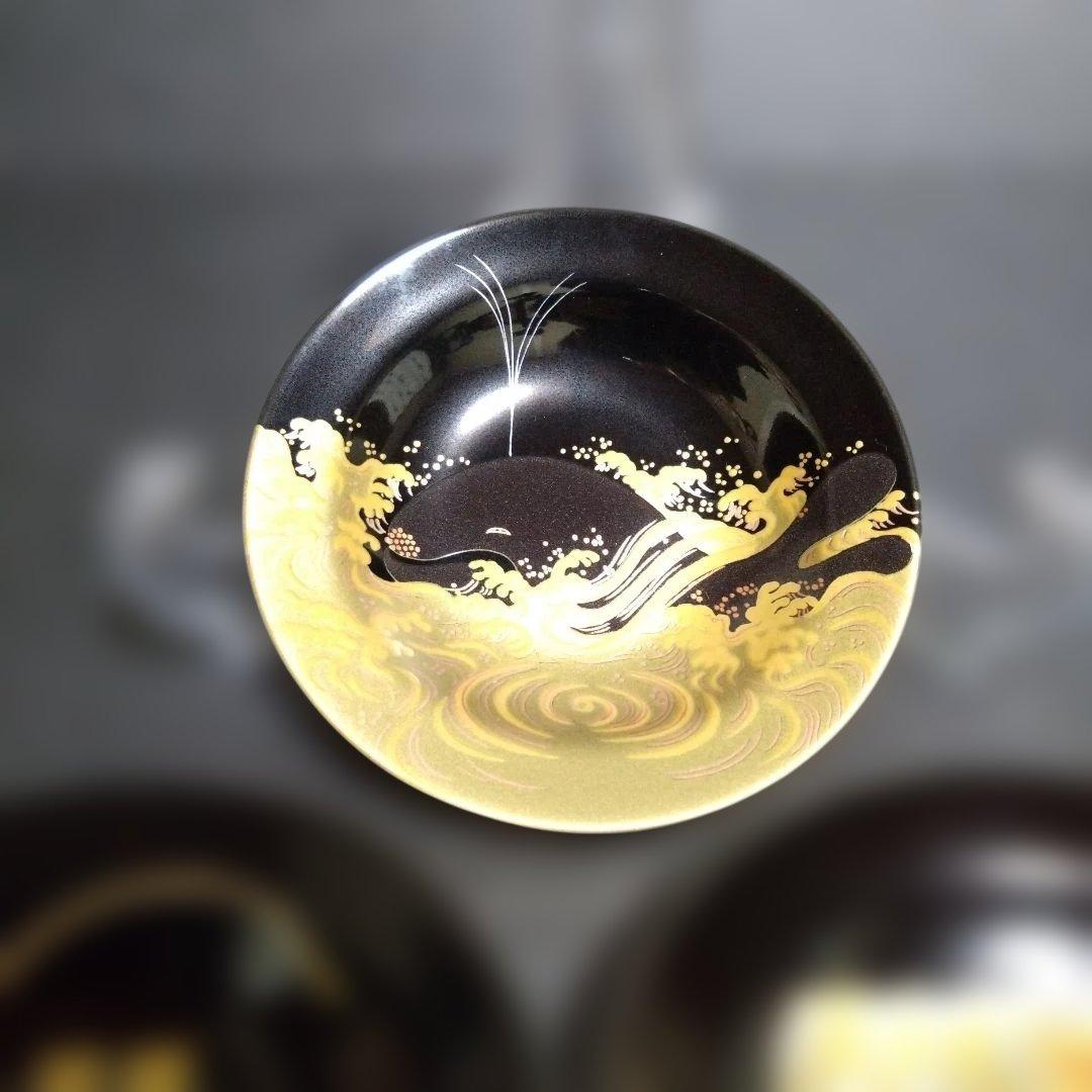 新品 有田焼 幸楽窯 小皿3枚　長崎くんち　万屋町　長崎県