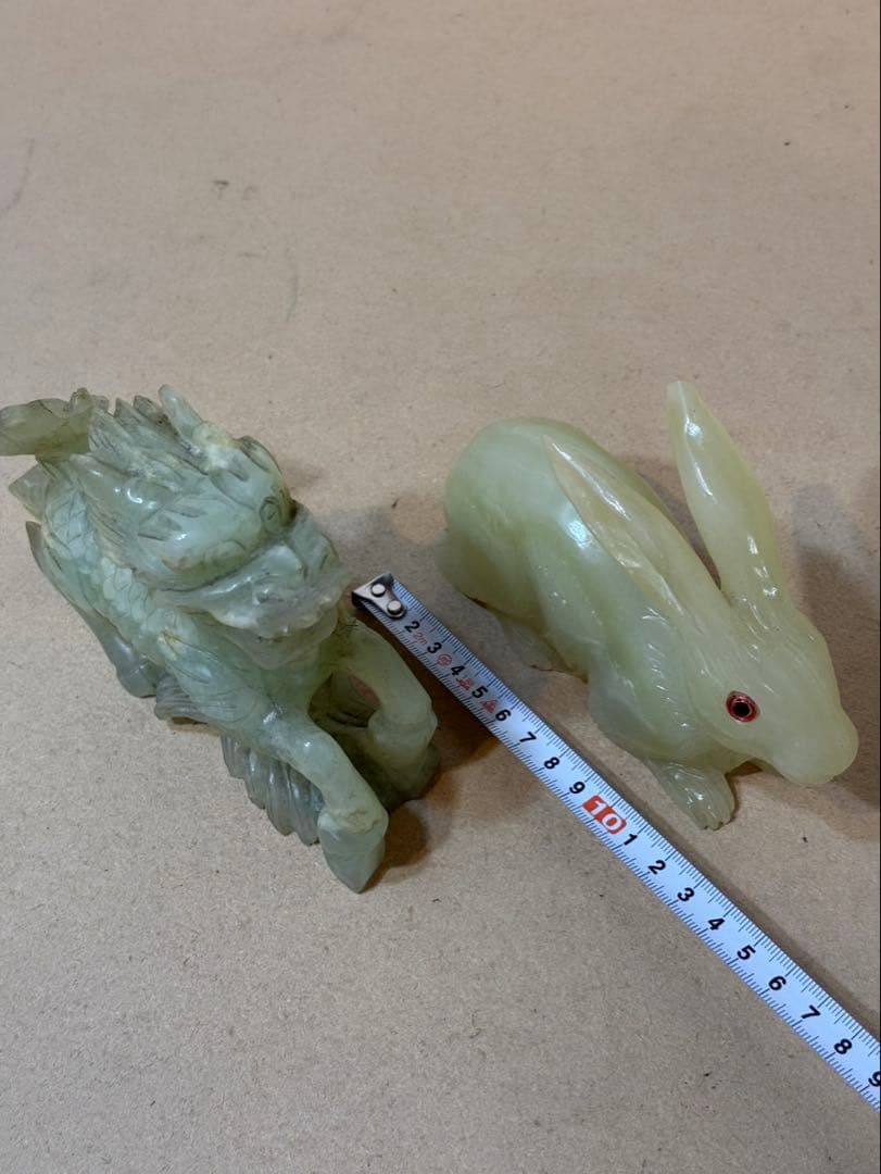 うさぎ、麒 置物 翡翠-正規品 店舗 正規販売代理店