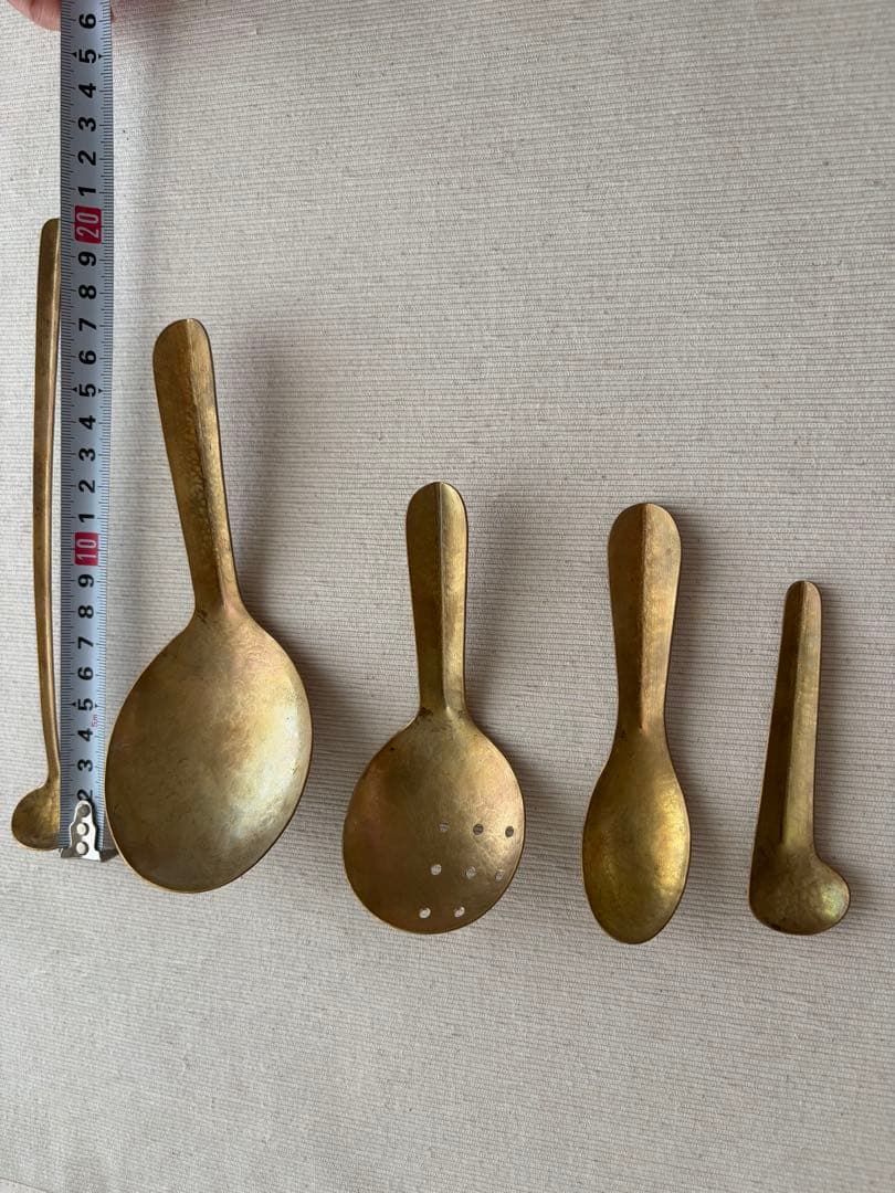 ヒウラユカさん　真鍮のカトラリーセット 5本