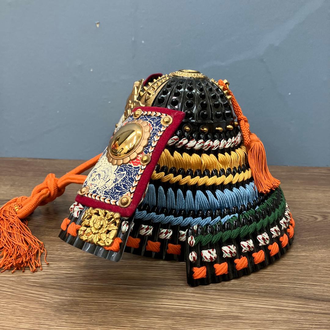 A-2 昭和レトロ 五月人形 兜飾り 雄山作 大鍬形 10号程度 伝統工芸