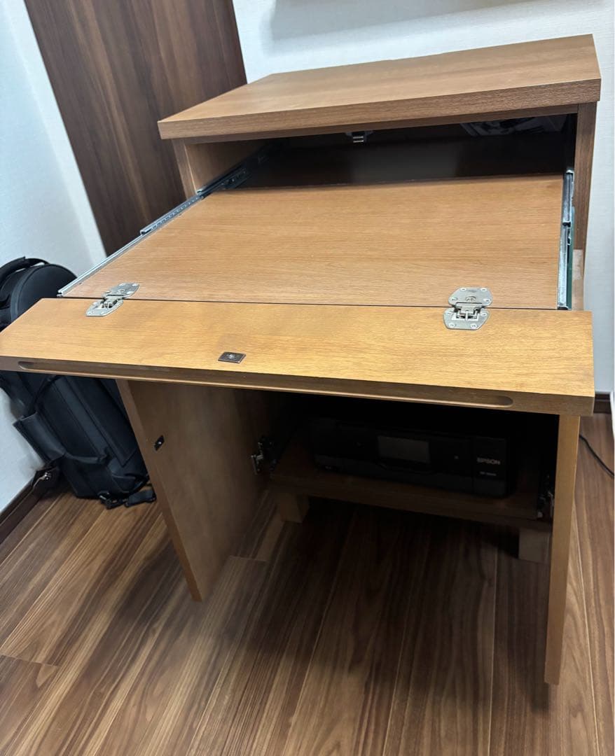 ［再度値下げしました！］プリンターも収納できるパソコンキャビネット＜幅60＞