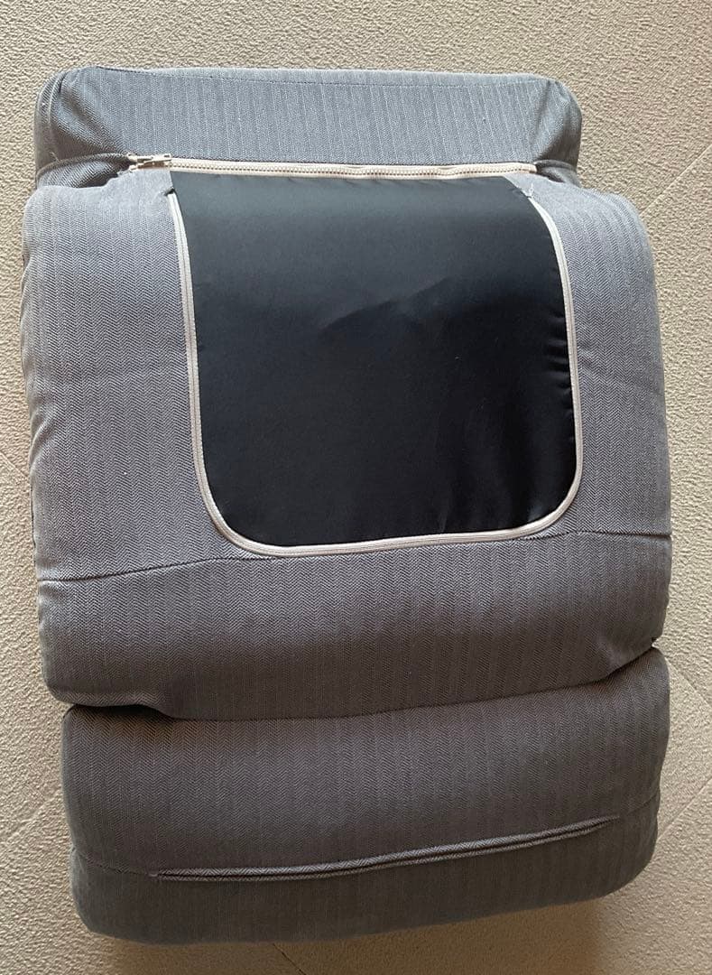 美品　グレー 3人掛け　リクライニングソファ