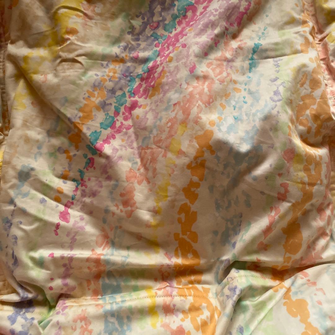 東洋羽毛 羽毛布団シングルサイズ　掛カバー付き　タグあり