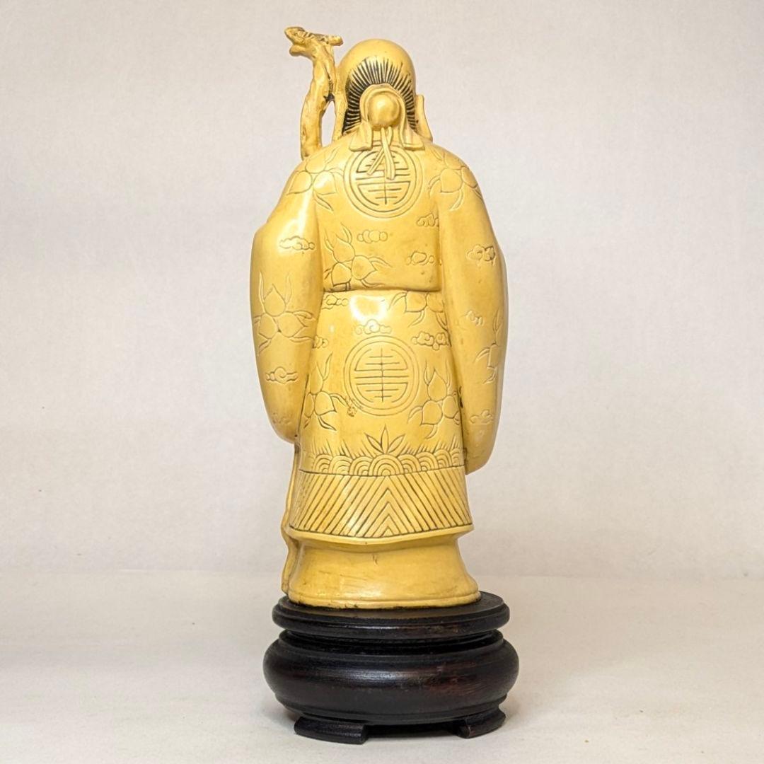 【フォロー割・匿名配送】 福禄寿　総高さ約27.5㎝　七福神　招財　長寿