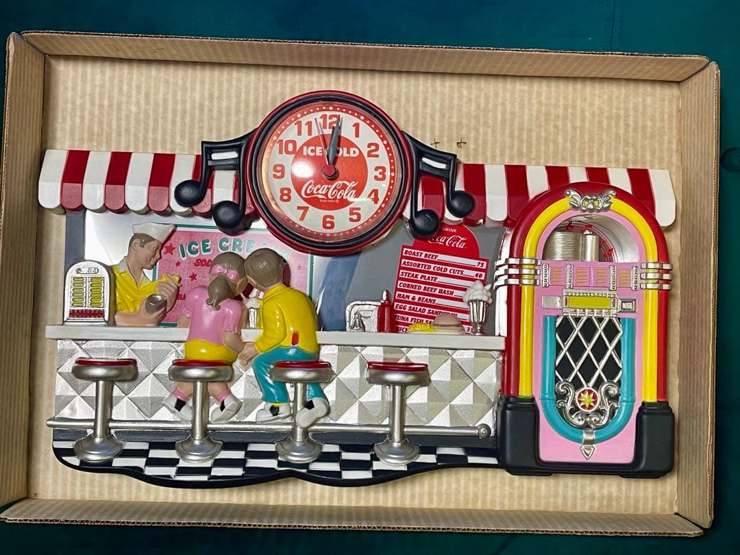 レア ヴィンテージ コカコーラ ダイナー 時計 Coca-Cola CLOCK