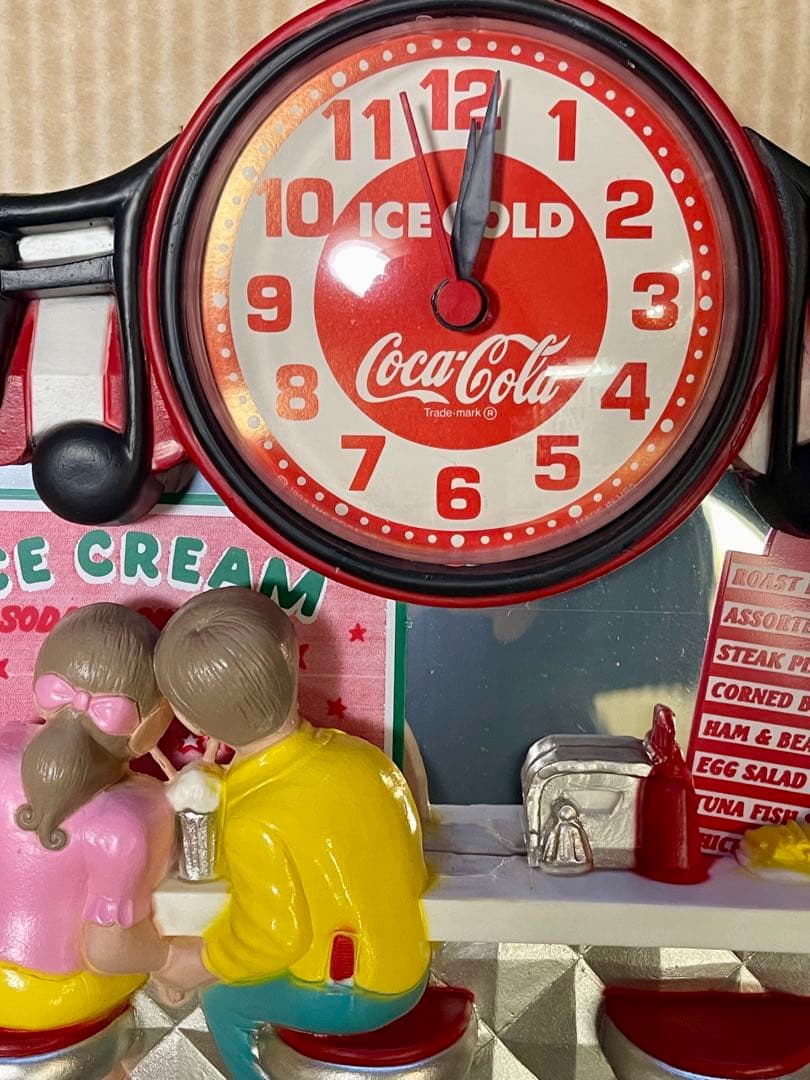 レア ヴィンテージ コカコーラ ダイナー 時計 Coca-Cola CLOCK