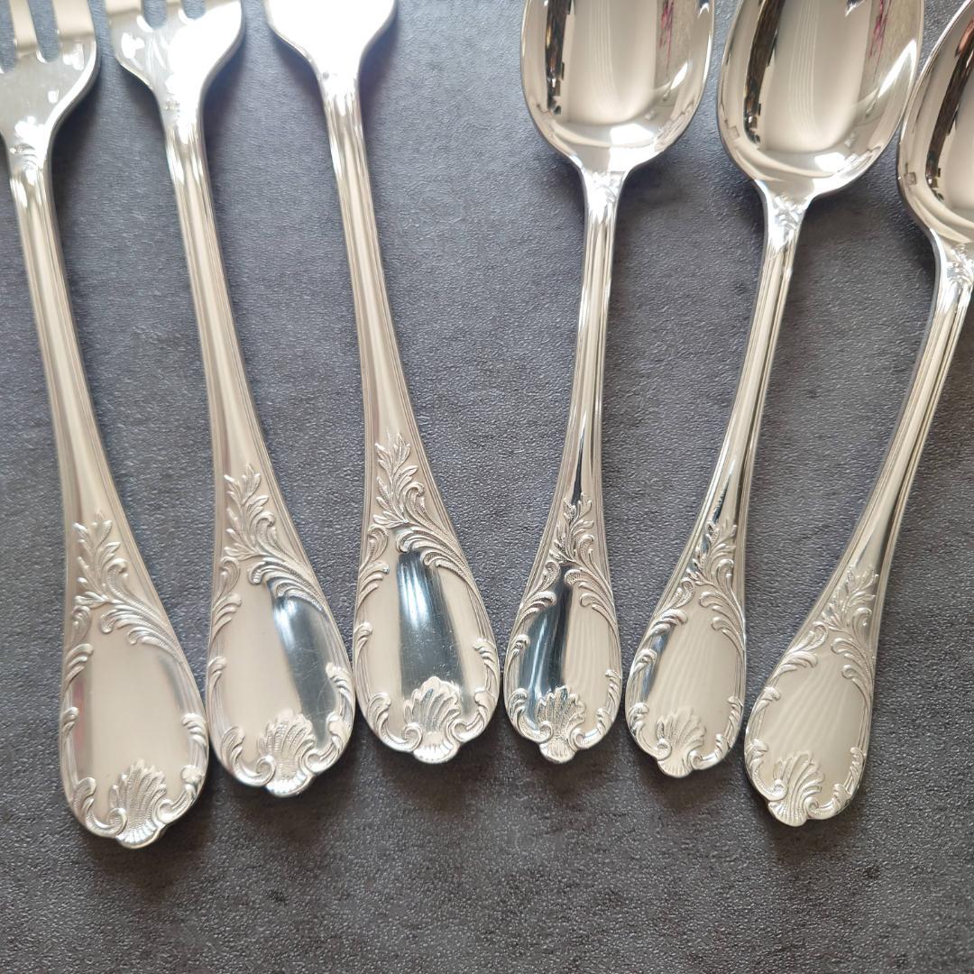 クリストフル マルリー ケーキフォーク コーヒースプーン 6点