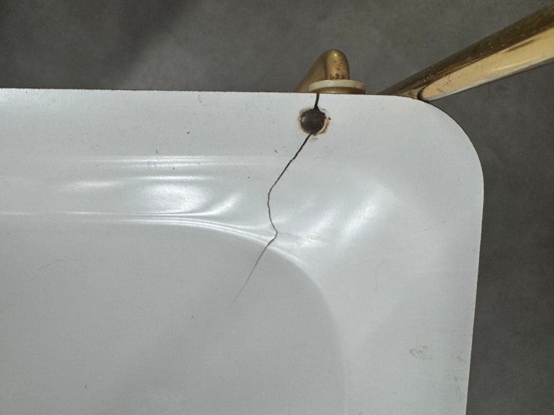 希少 レア 60s ヴィンテージ ドイツ ワゴンミールカート2段 金属フレーム