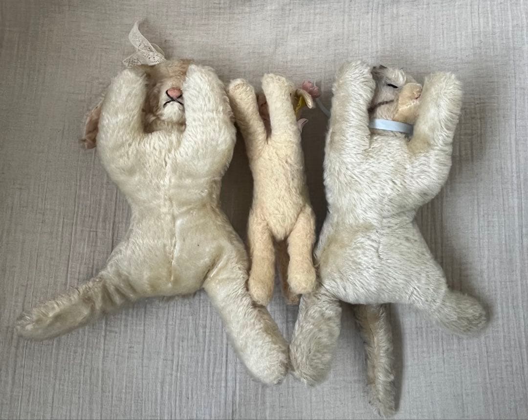 アンティーク/ヴィンテージSteiffシュタイフうさぎ猫羊ぬいぐるみ