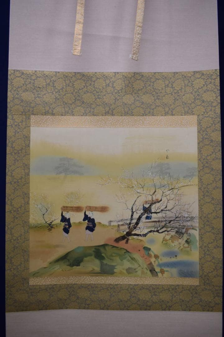 複製/堂本印象/桜花大原女図/工芸/布袋屋掛軸HI-24 - メルカリ