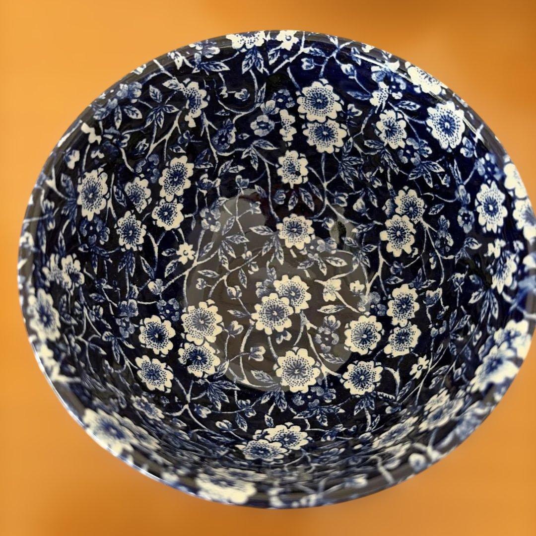 R*a様 ブルーキャリコ/Burleigh カップソーサー/ボウル✖️2/プレー