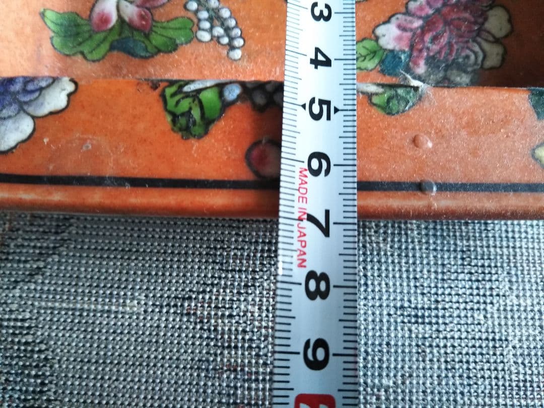 ⭐️セール！⭐️乾隆御製「赤地粉彩花紋 卓上 灰皿 皿」清 中国古美術品