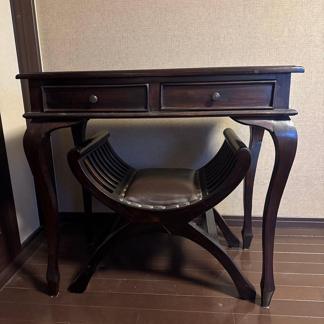 ちか　　　　アジアンデスク　テーブル&イス