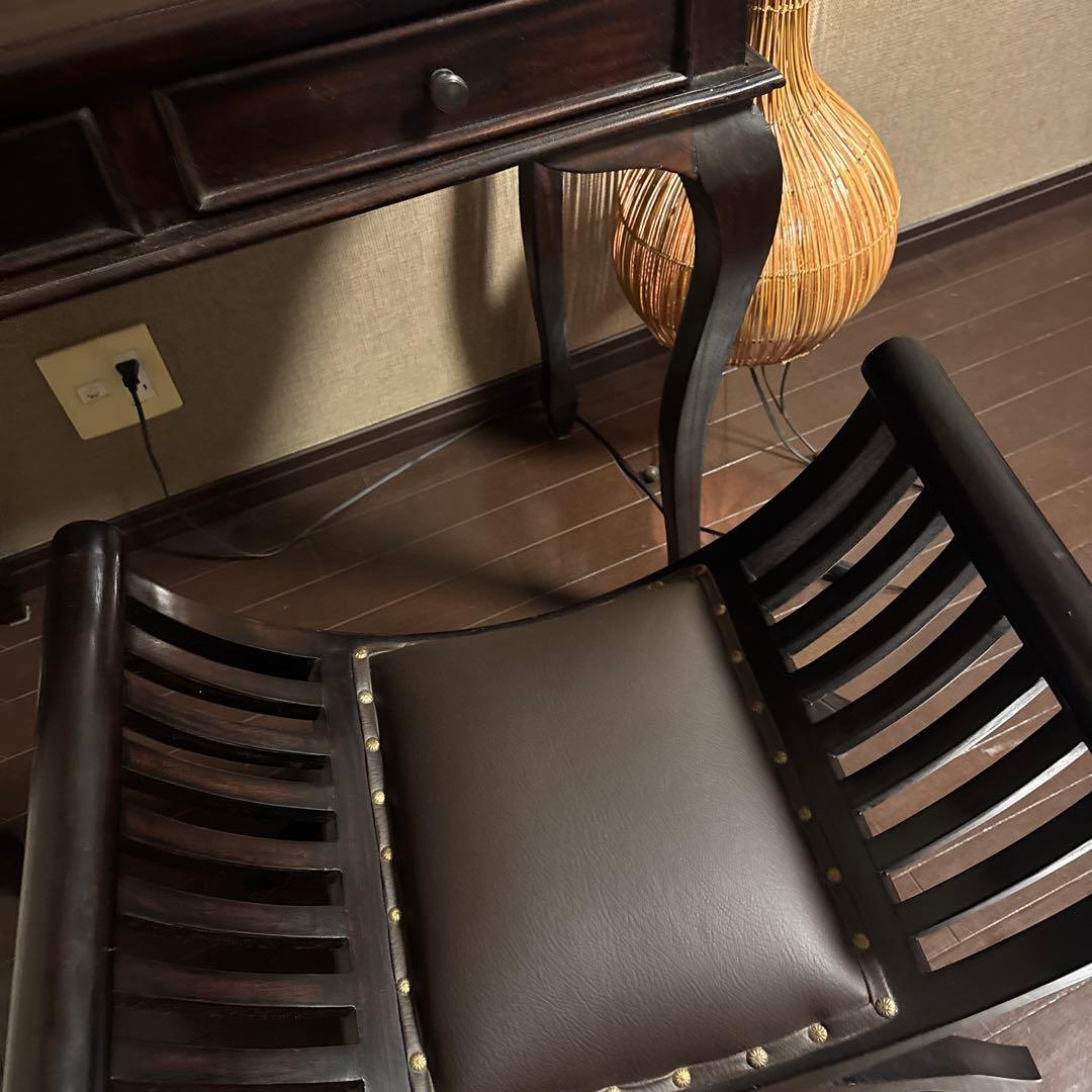 ちか　　　　アジアンデスク　テーブル&イス