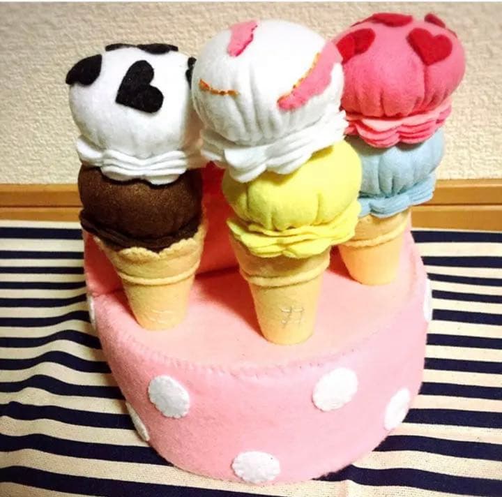 45フェルトままごとアイスandドーナツオーダーページ