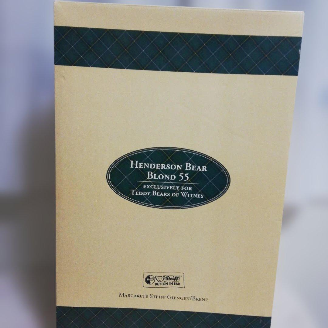 希少 美品】Steiff シュタイフ ヘンダーソン グロウラー入 テディベア