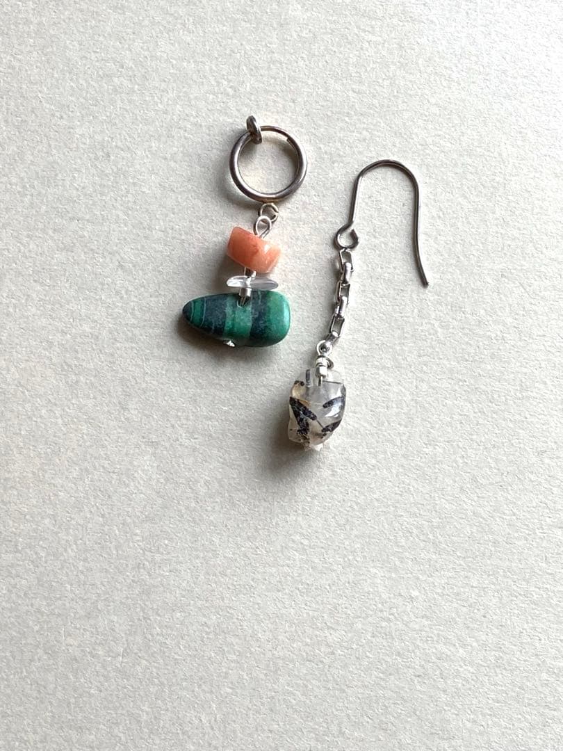 no.0328 結び葉のマラカイト ブラックルチルの通り雨 一点物