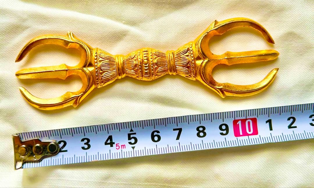 金運！悪魔払い！厄除招福！12cm三鈷杵　特別祈祷済み三鈷杵　高野山