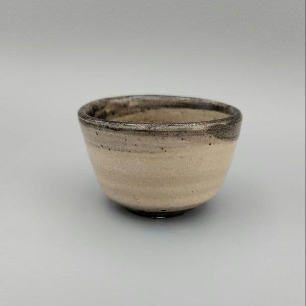 小山富士夫(古山子)　酒觴(呉須刷毛目)