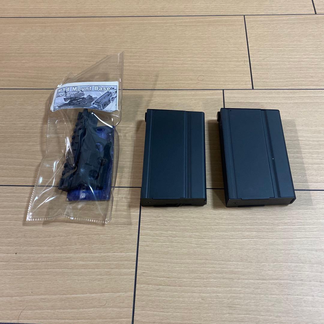 東京マルイ　M14電動ガン給弾不良あり　木製ストック　スコープ　バイポッド付き