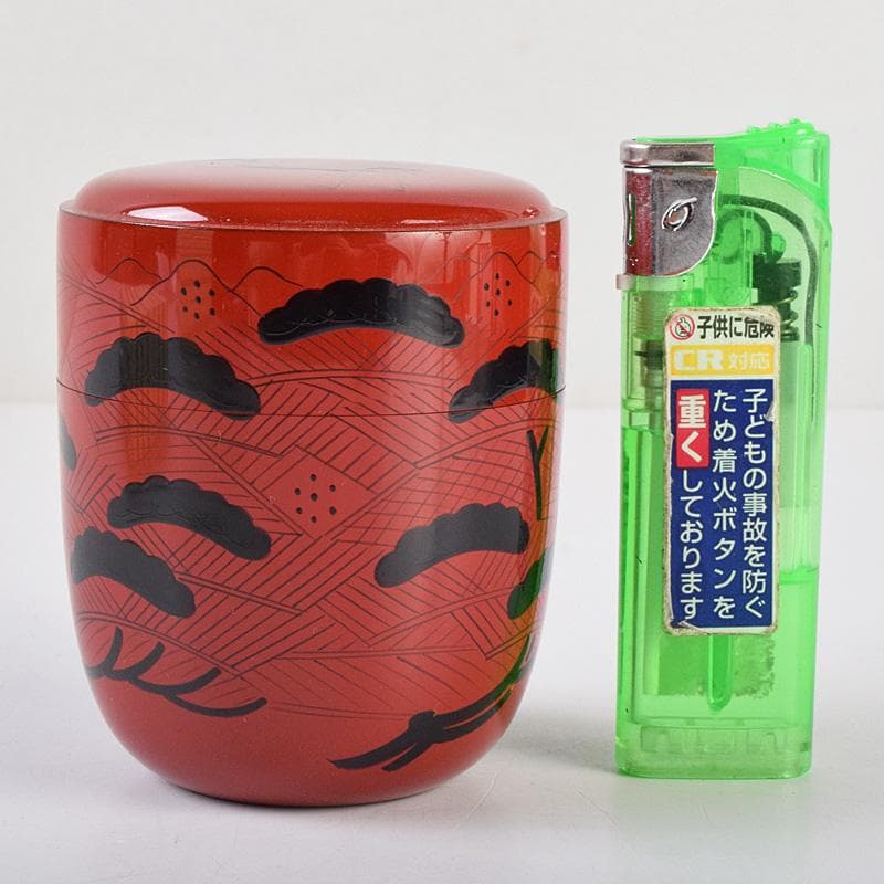 茶道具 山中塗 道場宗廣作 玄々斎好 曙棗 共箱 M R9226 - メルカリ