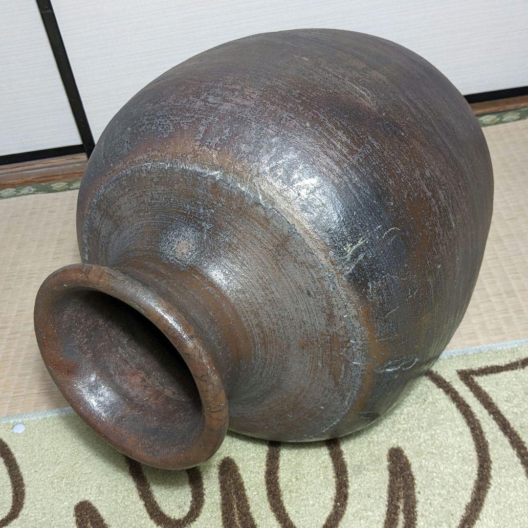 桃山時代 古備前 大徳利 備前焼 置物 直しあり つぼ インテリア 壺 壷 骨董