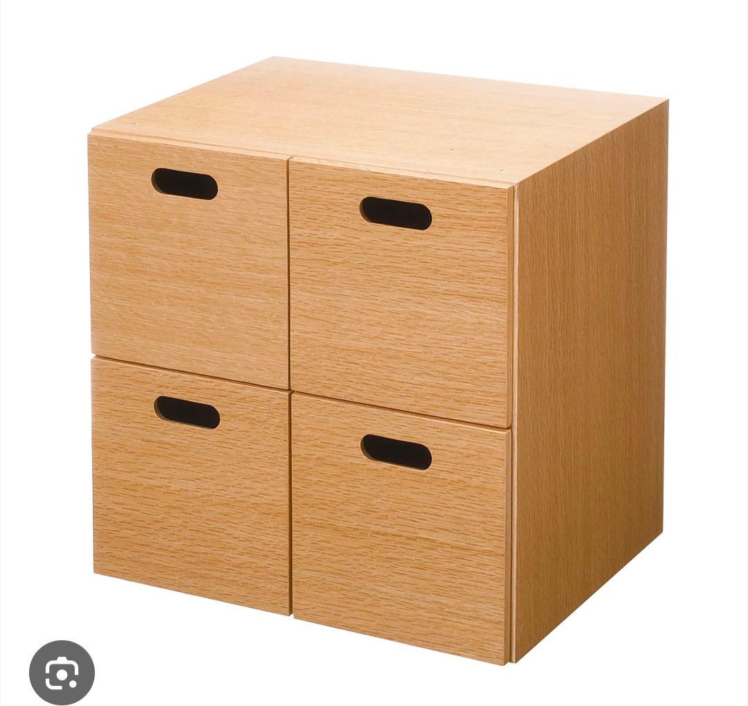 MUJI スタッキングシェルフ 3段・2列 ボックス付き　無印良品