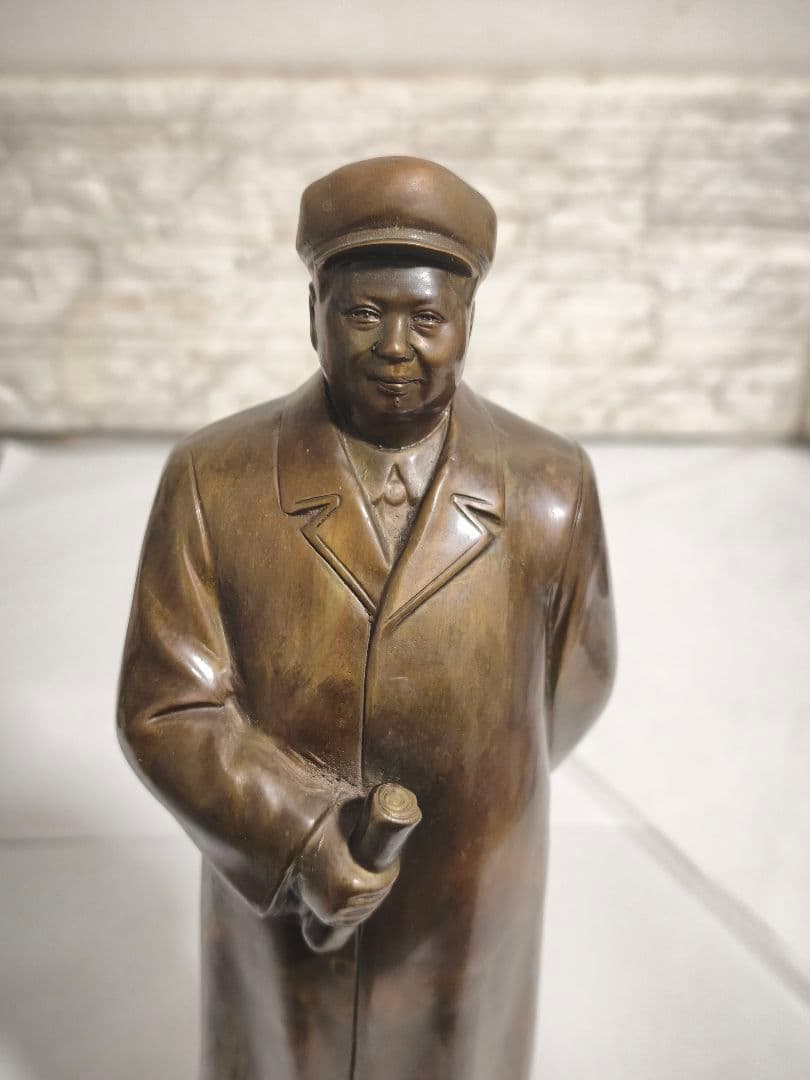 毛沢東 銅像 オブジェ 文化大革命 1966年 30 センチ インテリア