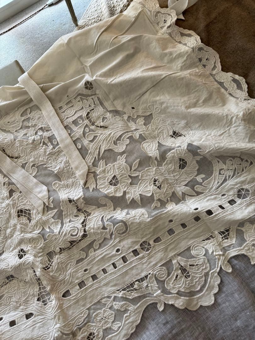 フランスブランドコクシグルレース綿とリネンのカーテン - メルカリ