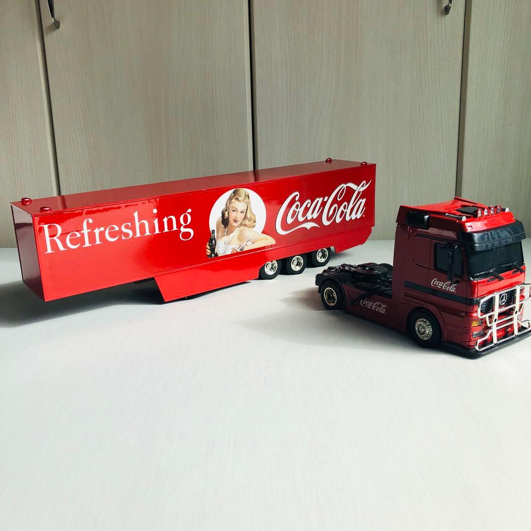 コカコーラ トレーラー ラジコン 120th 1/24 ベンツ レトロ 希少