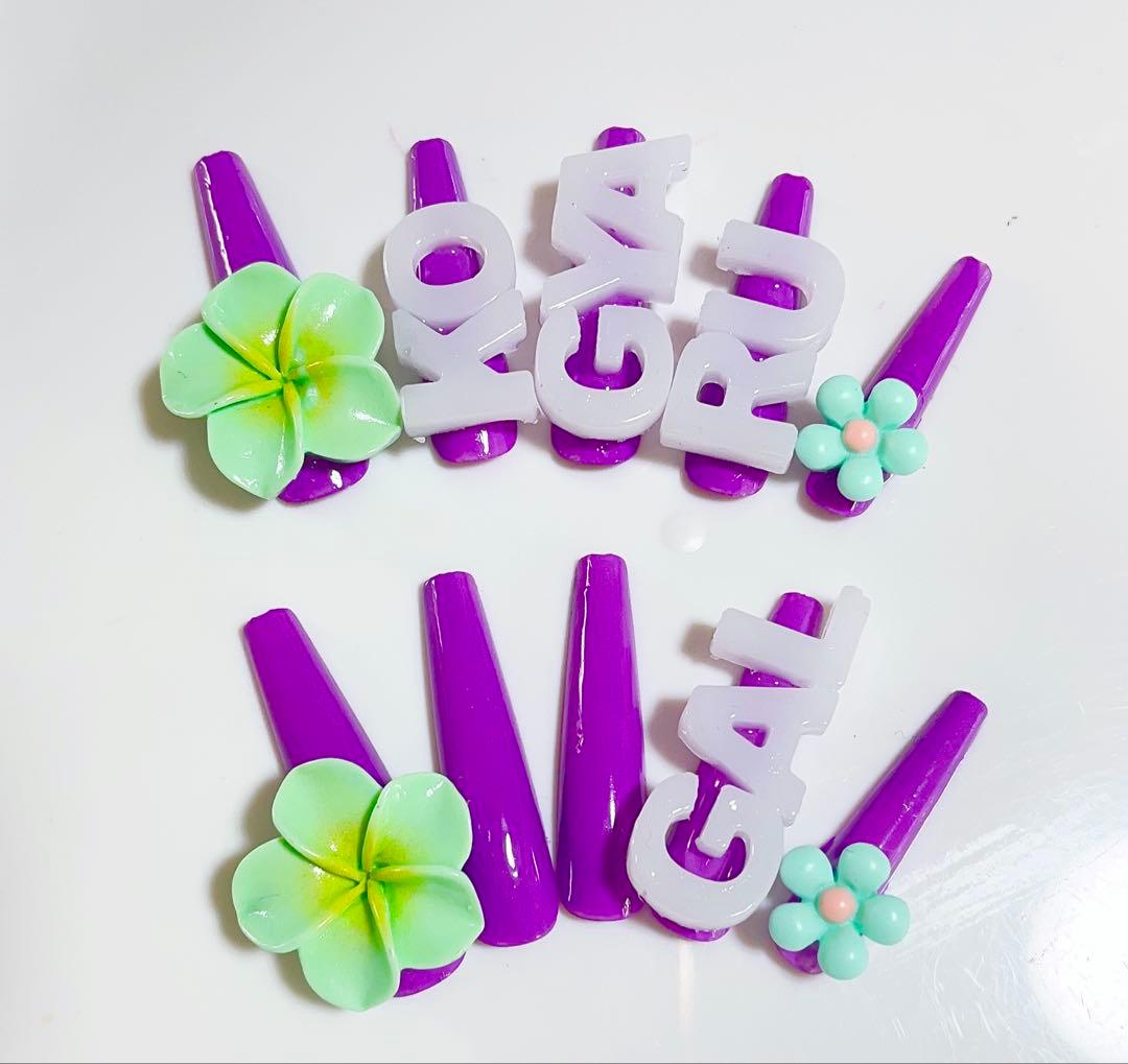 キッズネイルチップ コギャルネイル KOGYARUネイル - メルカリ