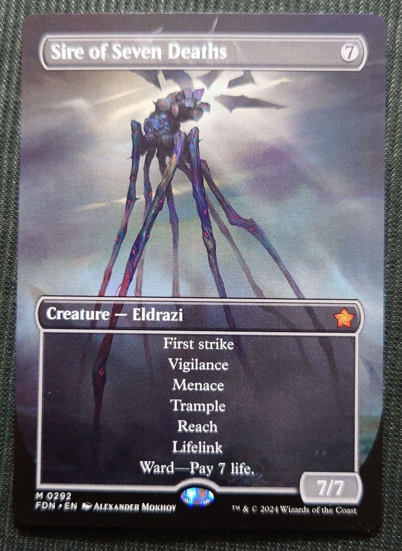 mtg 超稀少 英語版 ボーダーレス 七つの死の種父 fdn - メルカリ