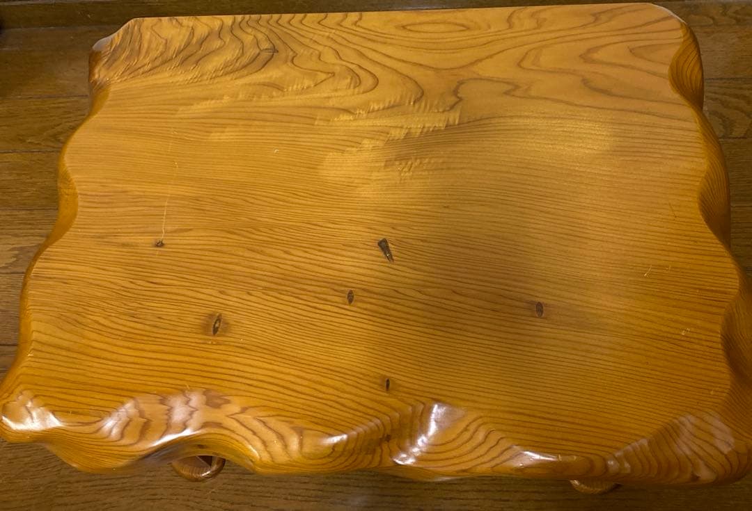 SALE！屋久杉　世界遺産‼️花台　引き出し付き　ちゃぶ台　無垢材　天板キズあり