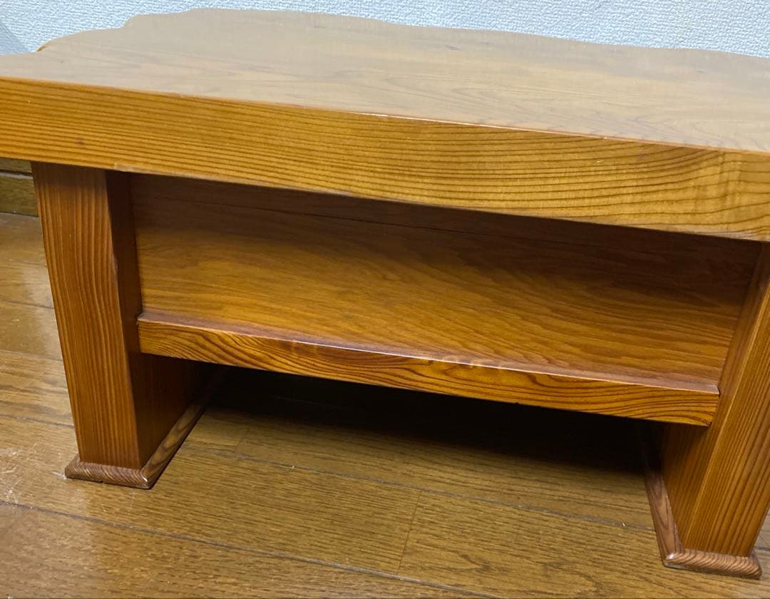 SALE！屋久杉　世界遺産‼️花台　引き出し付き　ちゃぶ台　無垢材　天板キズあり