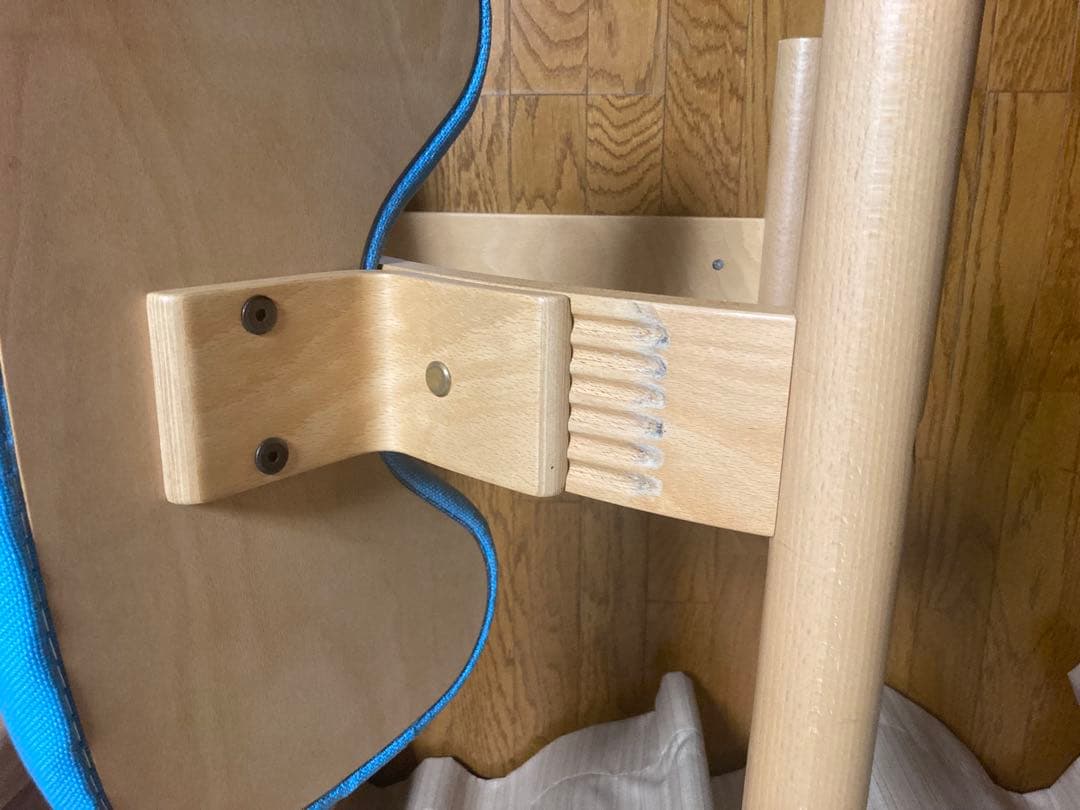 サカモトハウス　バランスチェアイージー　美品　ライトブルー　水色　純正カバー付き