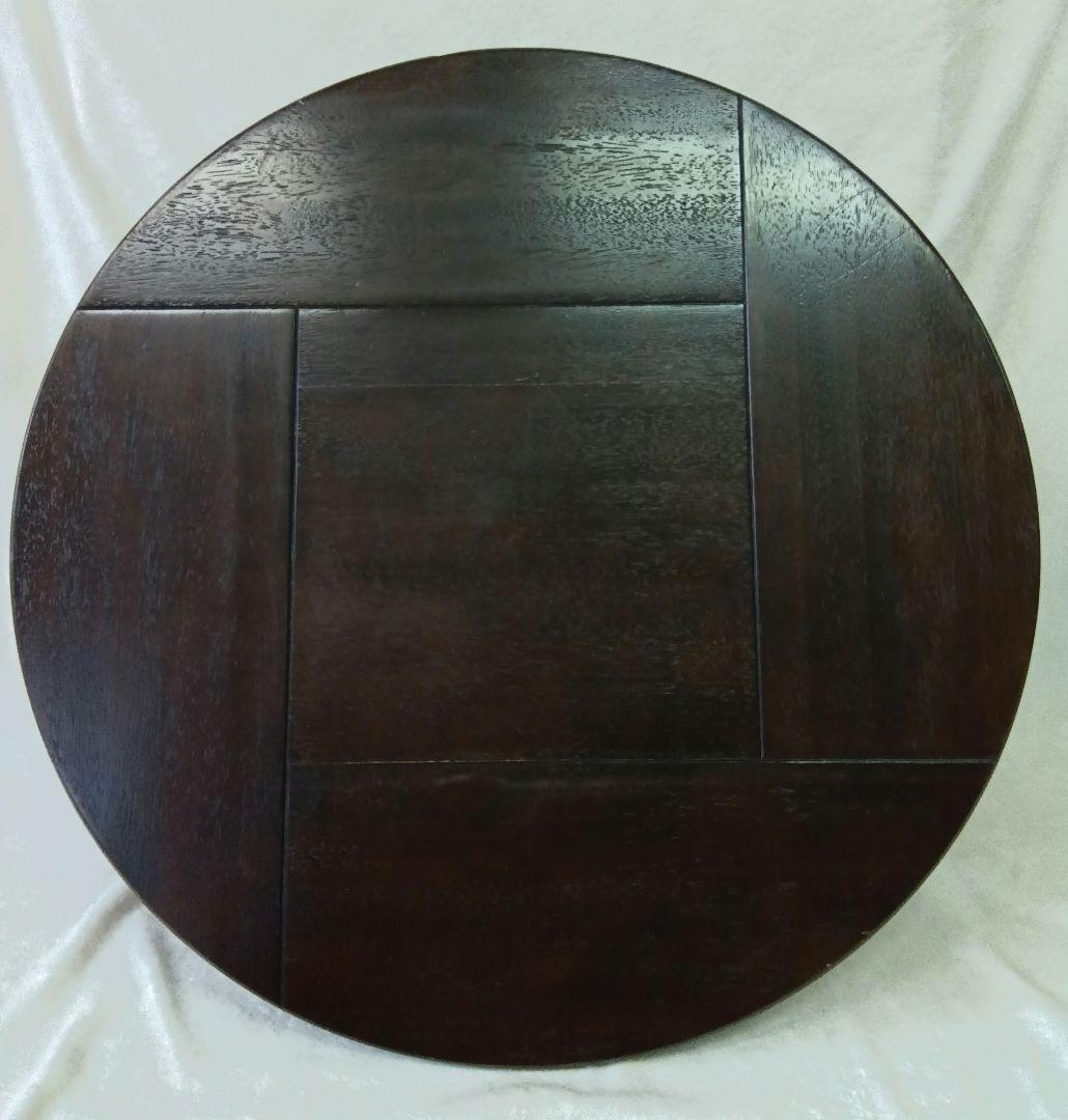 天然木 ちゃぶ台 折りたたみ 円卓 丸テーブル 座卓 昭和レトロ 古民家