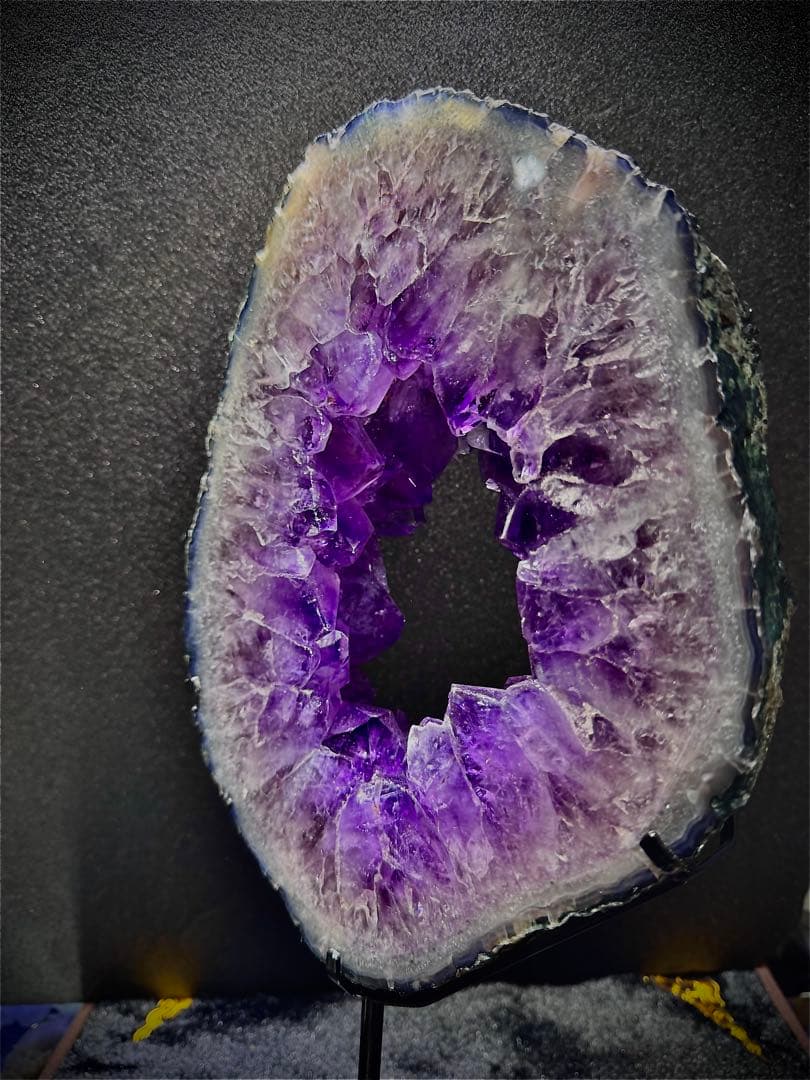皇帝アメジスト スライス原石