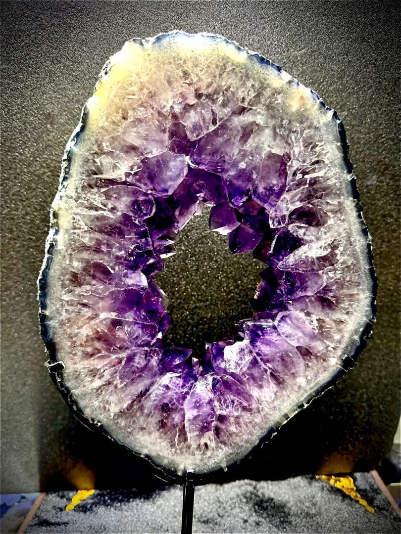 皇帝アメジスト スライス原石