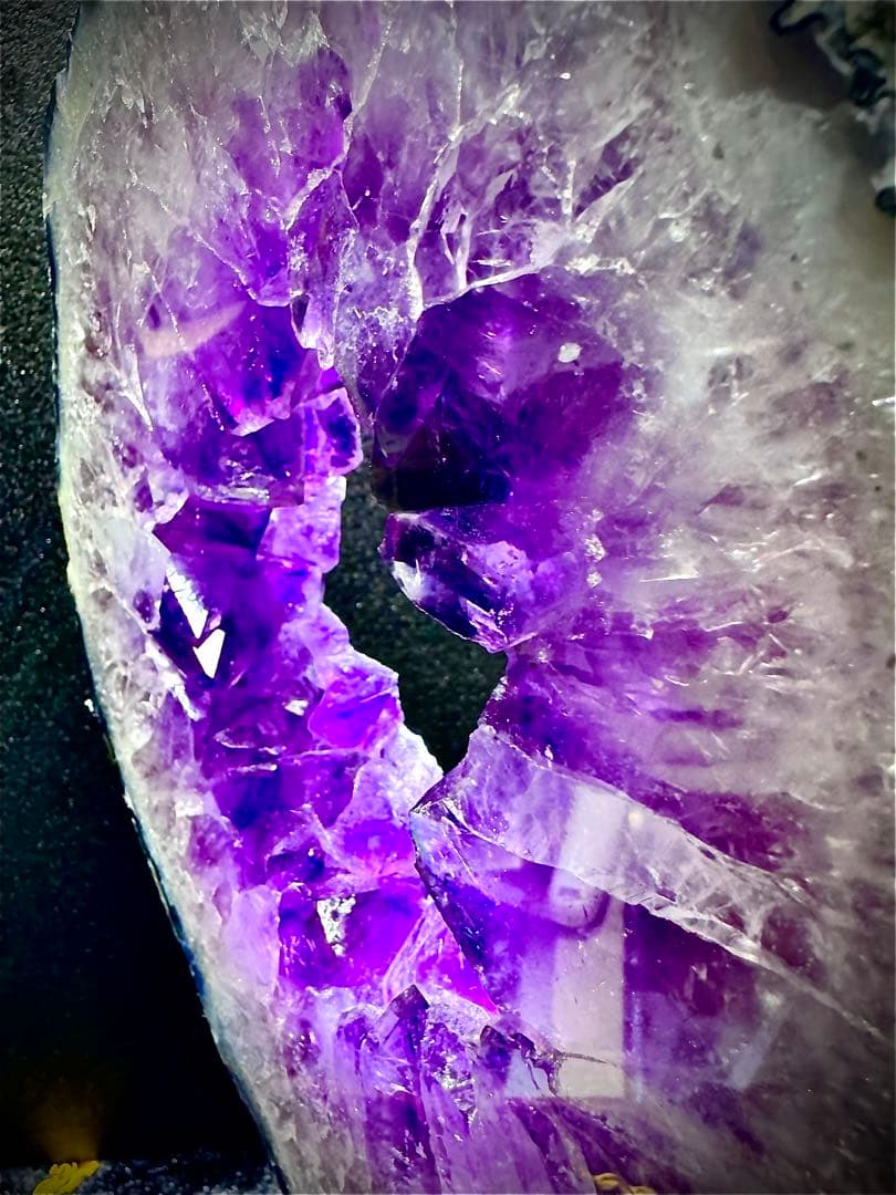 皇帝アメジスト スライス原石