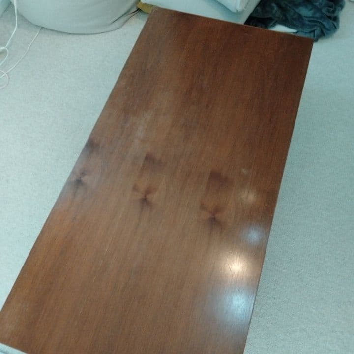 【引取割引】天然木　ウォールナット　ローテーブル　　センターテーブル