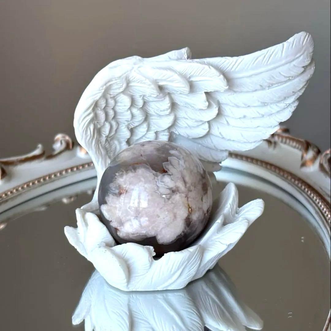 ラスト1個‼️ 天使の羽 台座 スフィア さざれ入れ アクセサリー置き