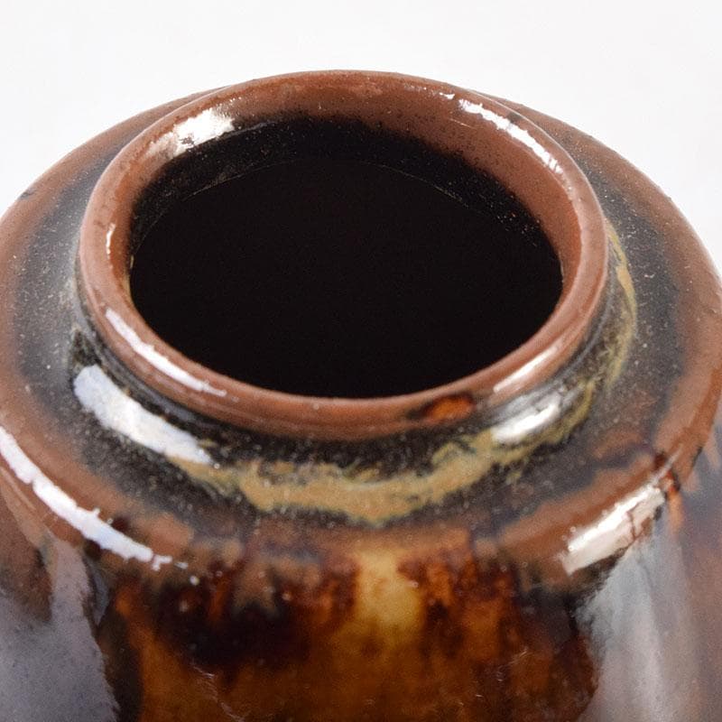 茶道具 膳所焼 陽炎園造 淡海ぜぜ 茶入 仕覆付 共箱 V 7959 - メルカリ