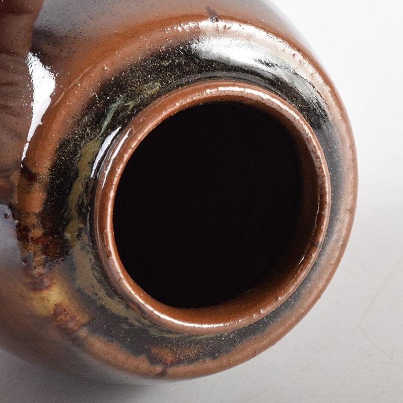 茶道具 膳所焼 陽炎園造 淡海ぜぜ 茶入 仕覆付 共箱 V 7959 - メルカリ