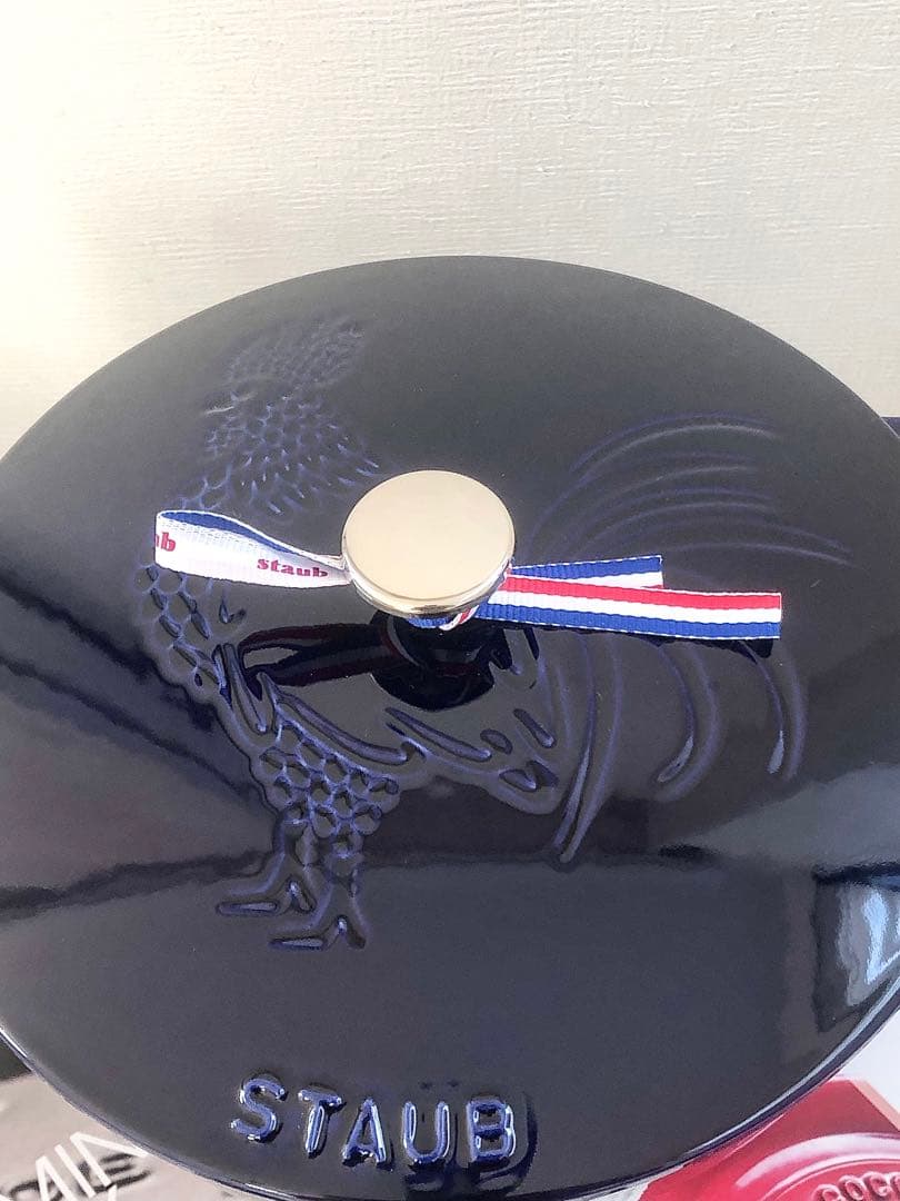 【新品】STAUB ストウブ フレンチ ルースター グランブルー 24cm