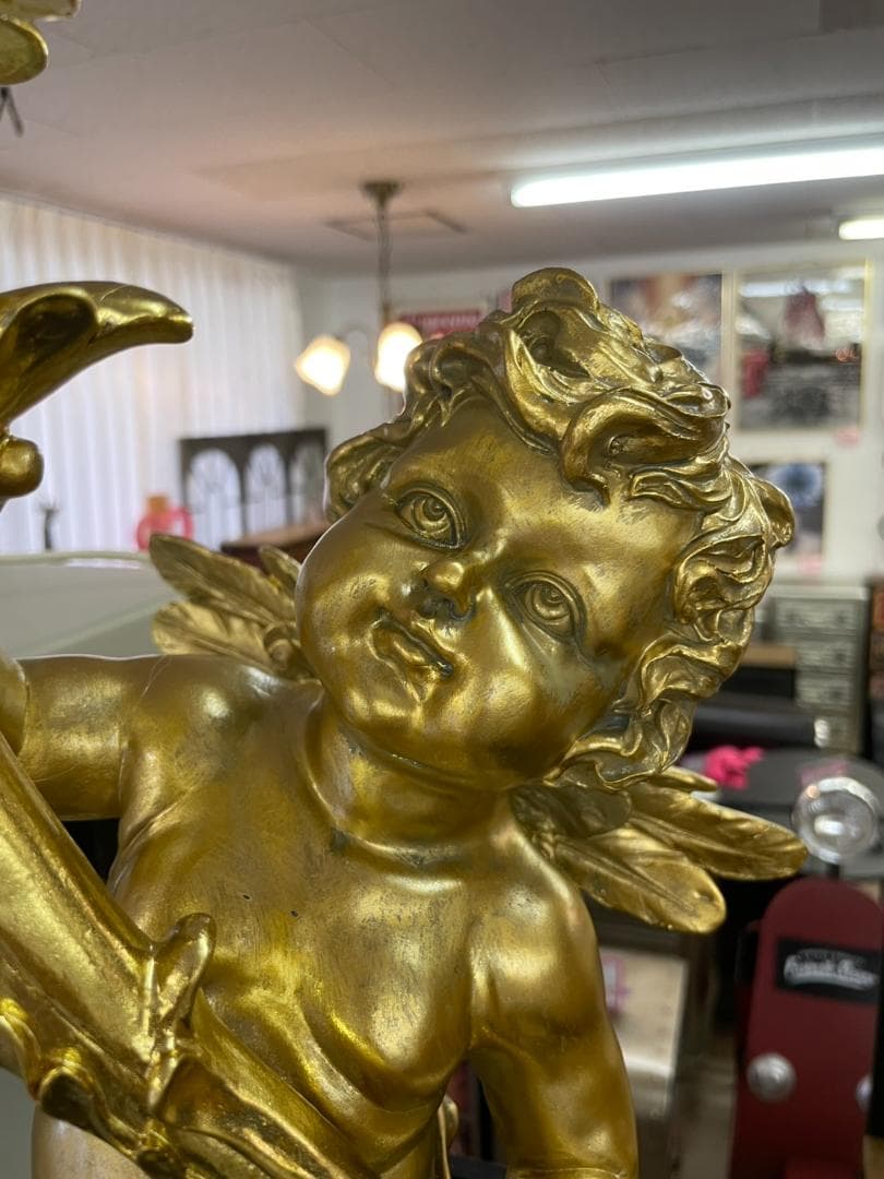 エンジェル　天使　ランプ　照明　ライト　ゴールド　フロアスタンド　テーブルライト